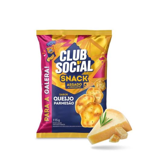 Salgadinho Club Social Snack Queijo Parmesão 115g - Imagem em destaque