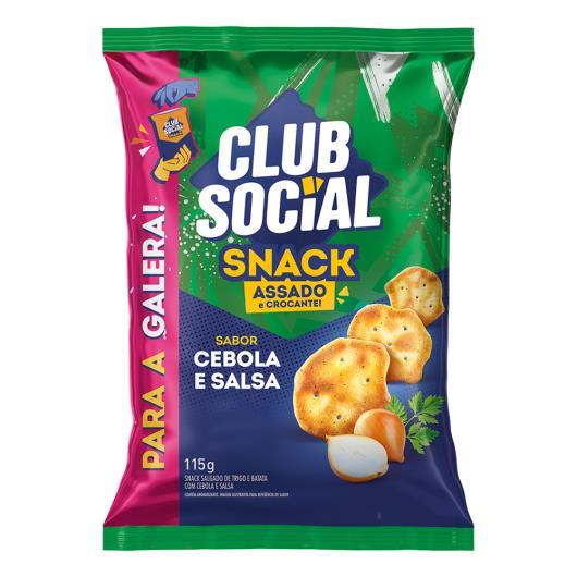 Snack Crocante Cebola e Salsa Club Social para a Galera! Pacote 115g - Imagem em destaque