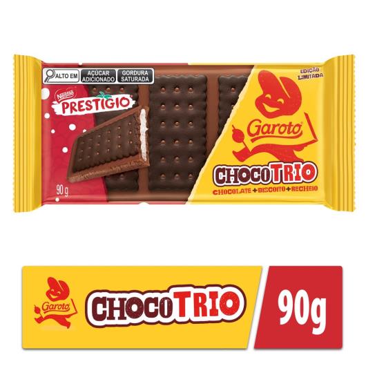 Chocolate ChocoTrio PRESTÍGIO Garoto 90g - Imagem em destaque