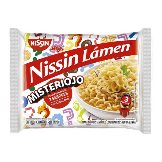 Macarrão Instantâneo Lámen Galinha Nissin Miojo Misteriojo Pacote 85g - Imagem em destaque