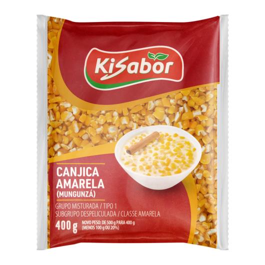 Canjica de Milho Amarela Tipo 1 Kisabor Pacote 400g - Imagem em destaque