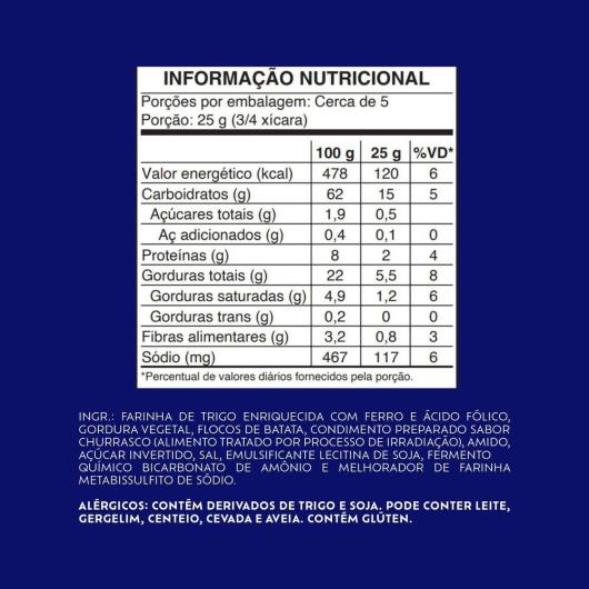 Salgadinho Club Social Snack Churras na Brasa 115g - Imagem em destaque