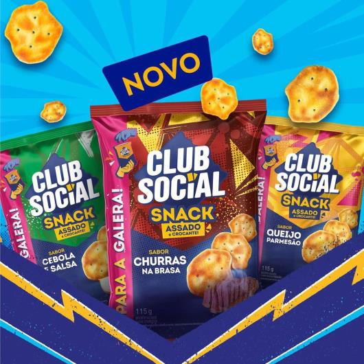 Salgadinho Club Social Snack Churras na Brasa 115g - Imagem em destaque