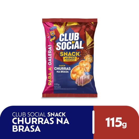 Salgadinho Club Social Snack Churras na Brasa 115g - Imagem em destaque