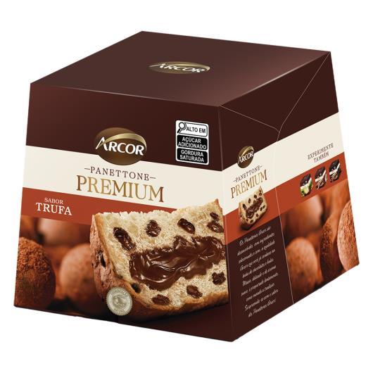 Panettone com Gotas Recheio Trufa ao Rum Arcor Premium Caixa 430g - Imagem em destaque