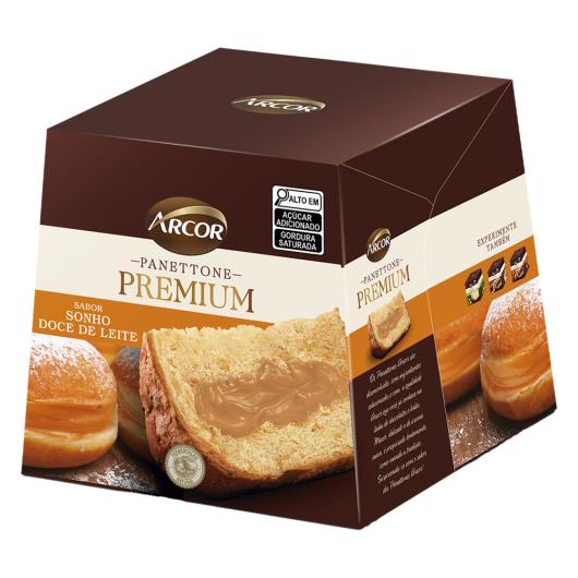 Panettone Recheio Sonho Doce de Leite Arcor Premium Caixa 430g - Imagem em destaque