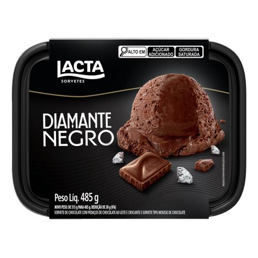 Sorvete Diamante Negro Lacta Pote 485g - Imagem em destaque