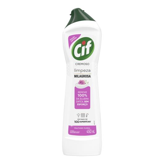 Saponáceo Cremoso Multiuso Floral Cif Squeeze 450ml - Imagem em destaque