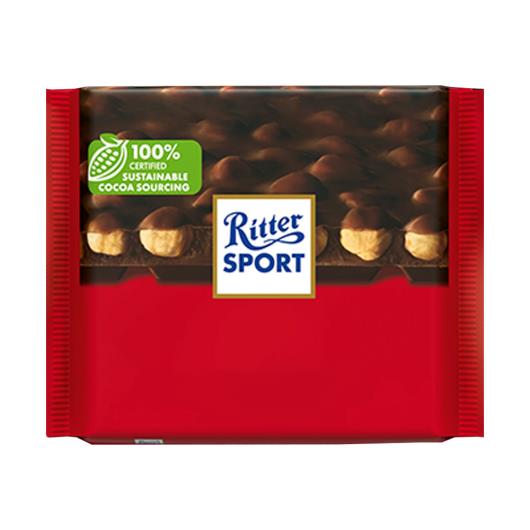 Chocolate Ritter Sport Whole Hazelnuts Dark 100g - Imagem em destaque