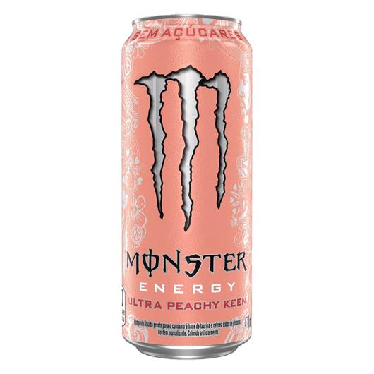 Energético Ultra Peachy Keen Zero Açúcar Monster Lata 473ml - Imagem em destaque