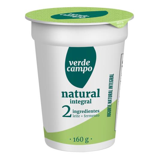 Iogurte Integral Natural Verde Campo Copo 160g - Imagem em destaque