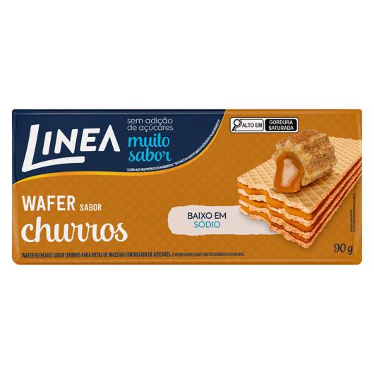 Biscoito Wafer Recheio Churros Linea Pacote 90g - Imagem em destaque