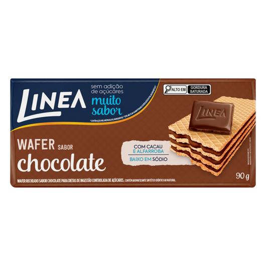 Biscoito Wafer Recheio Chocolate Linea Pacote 90g - Imagem em destaque