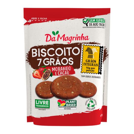 Biscoito Morango e Cacau Da Magrinha 7 Grãos Pouch 120g - Imagem em destaque