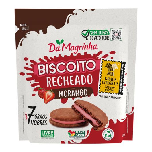 Biscoito Cacau Recheio Morango Da Magrinha 7 Grãos Nobres Pouch 80g - Imagem em destaque