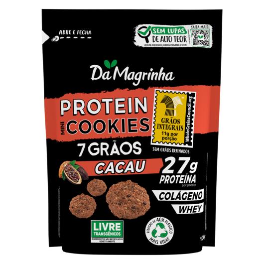 Cookies Da Magrinha Cacau Protein 7 Grãos Pouch 100g - Imagem em destaque