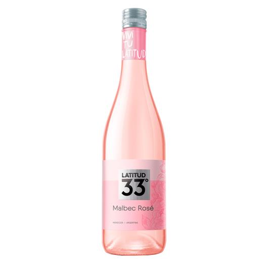 Vinho Argentino Latitud 33° Malbec Rose 750ml - Imagem em destaque