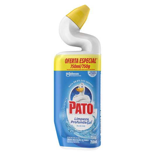 Desinfetante Gel Uso Geral Marine Pato Limpeza Profunda Squeeze 750ml - Imagem em destaque