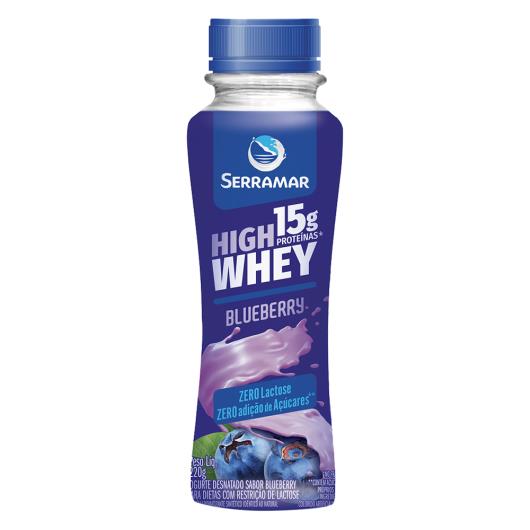 Iogurte Serramar High Whey 15g de Proteína Blueberry 220g - Imagem em destaque