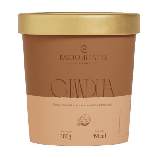 Sorvete Gianduia Bacio di Latte Pote 490ml - Imagem em destaque