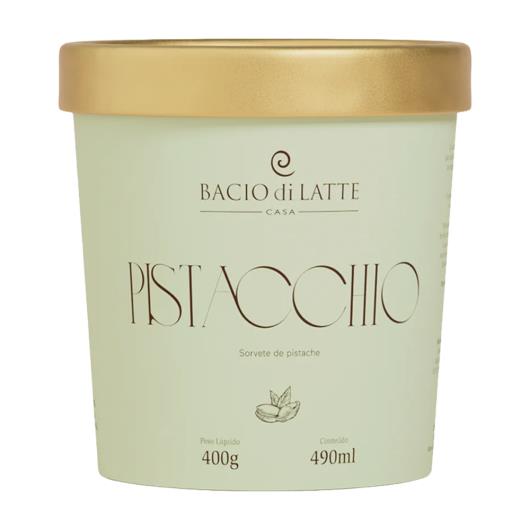 Sorvete Bacio di Latte Pistache Pote 490ml - Imagem em destaque