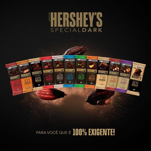 Chocolate Special Dark Hershey's 73% Cacau Toffe e Almonds 80g - Imagem em destaque