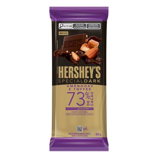 Chocolate Amargo 73% Cacau Amêndoas e Toffee Hershey's Special Dark Pacote 80g - Imagem em destaque