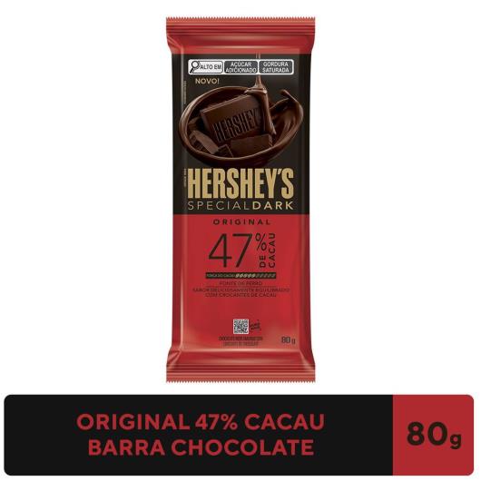 Chocolate Meio Amargo 47% Cacau Original Hershey's Special Dark Pacote 80g - Imagem em destaque