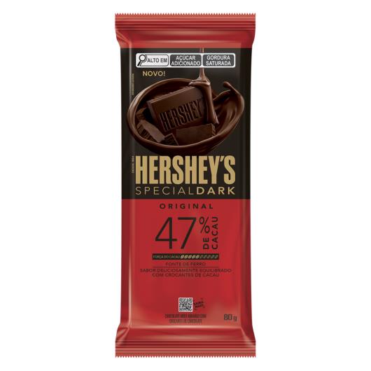 Chocolate Meio Amargo 47% Cacau Original Hershey's Special Dark Pacote 80g - Imagem em destaque