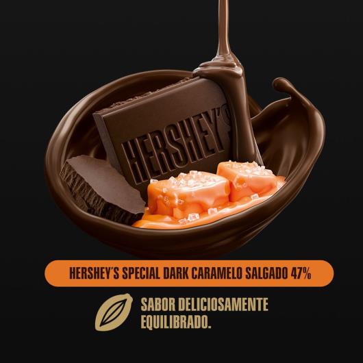 Chocolate Meio Amargo 47% Cacau Caramelo Salgado Hershey's Special Dark Pacote 80g - Imagem em destaque