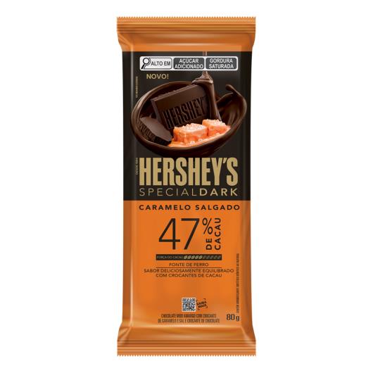 Chocolate Meio Amargo 47% Cacau Caramelo Salgado Hershey's Special Dark Pacote 80g - Imagem em destaque