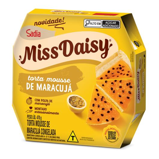 Torta Mousse Maracujá Miss Daisy Congelada 470g - Imagem em destaque