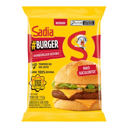 Hambúrguer de Carne Bovina Sadia Burguer Pacote 113g - Imagem em destaque