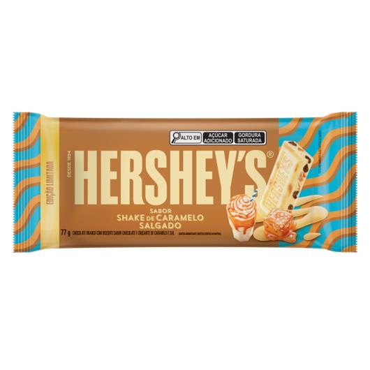 Chocolate Branco com Biscoito Shake de Caramelo Salgado Hershey's Pacote 77g - Imagem em destaque