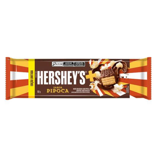 Wafer Recheio Pipoca Cobertura Chocolate Hershey's Mais Pacote 102g - Imagem em destaque