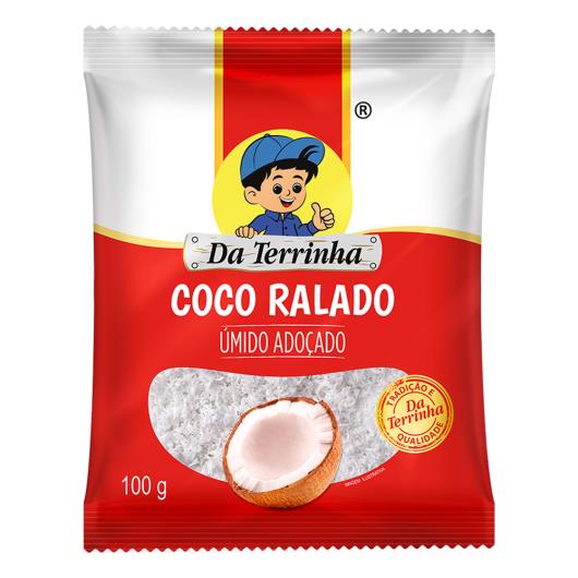 Coco Ralado Úmido Adoçado Da Terrinha Pacote 100g - Imagem em destaque