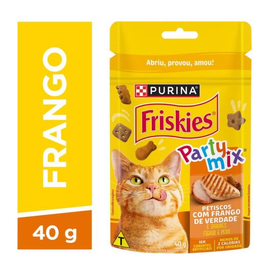 Purina Friskies® Party Mix® Petiscos Para Gatos Frango 40G - Imagem em destaque