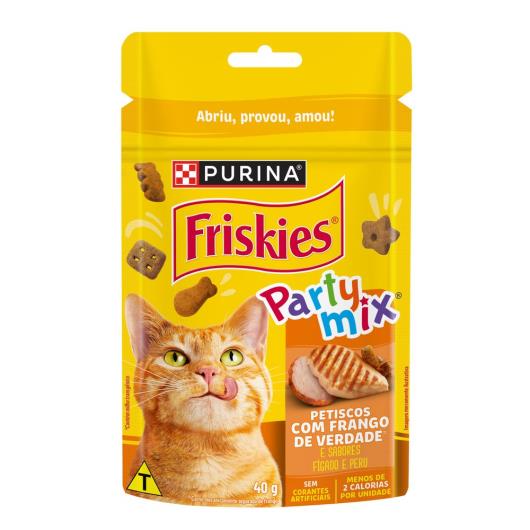 Purina Friskies® Party Mix® Petiscos Para Gatos Frango 40G - Imagem em destaque