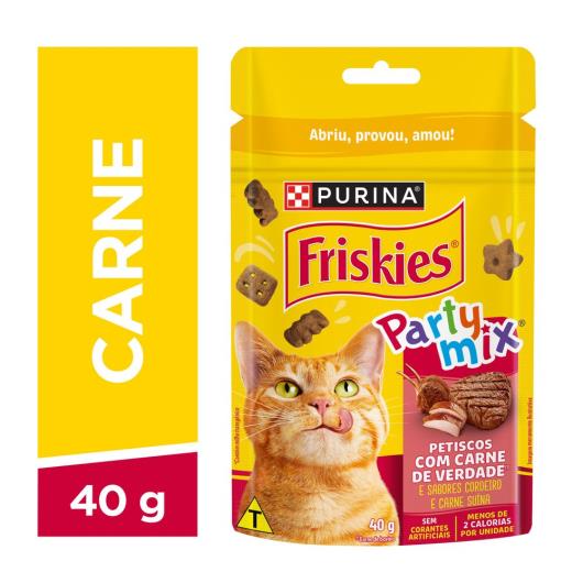 Purina Friskies® Party Mix® Petiscos Para Gatos Carne 40G - Imagem em destaque