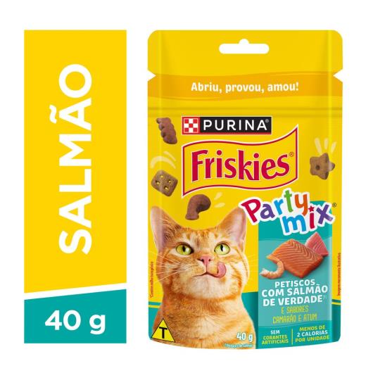 Purina Friskies® Party Mix® Petiscos Para Gatos Salmão 40G - Imagem em destaque