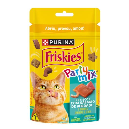 Purina Friskies® Party Mix® Petiscos Para Gatos Salmão 40G - Imagem em destaque