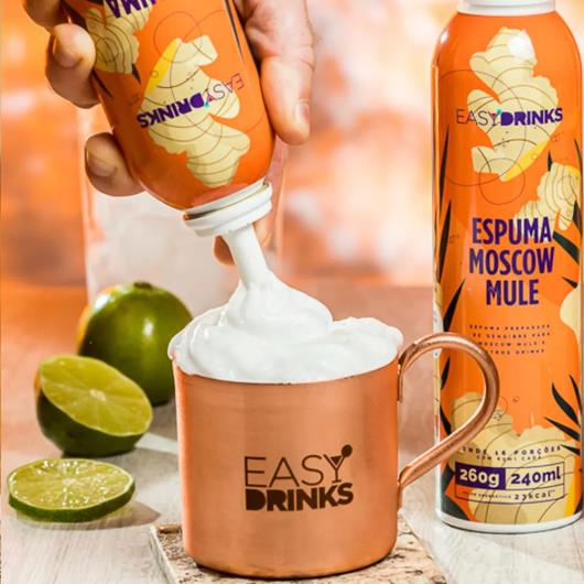 Espuma para Drinks Moscow Mule Easy Drinks Gengibre 260g Spray - Imagem em destaque