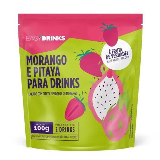 Preparo Para Drinks Morango e Pitaya Easy Drinks 100g - Imagem em destaque