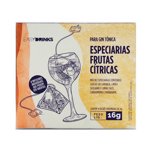 Mix de Especiarias Para Gin Tônica Frutas Cítricas Easy Drinks 16g - Imagem em destaque