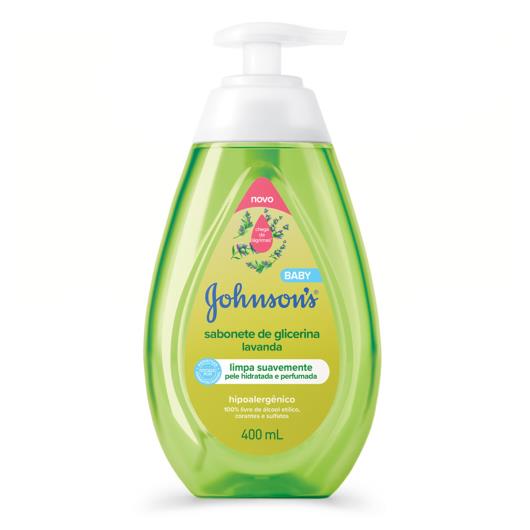 Sabonete Líquido de Glicerina Lavanda Johnson's Baby Frasco 400ml Pump - Imagem em destaque