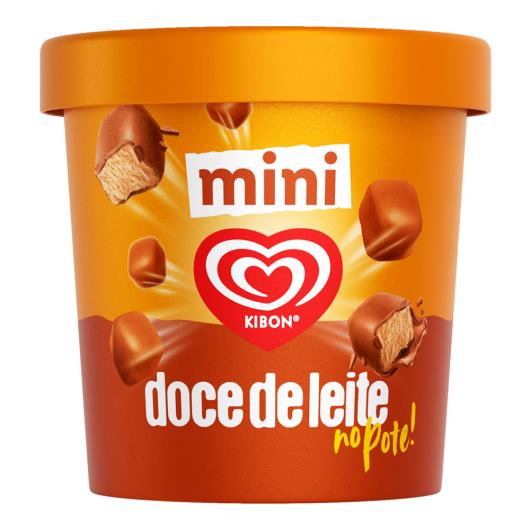 Mini Sorvete Doce de Leite Kibon Pote 184g - Imagem em destaque