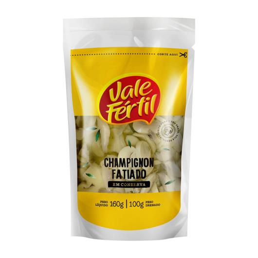 Cogumelo Champignon em Conserva Fatiado Vale Fértil Sachê 100g - Imagem em destaque