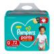 Fralda Descartável Infantil Pants Pampers Ajuste Total G Pacote 72 Unidades - Imagem 7500435146487.png em miniatúra