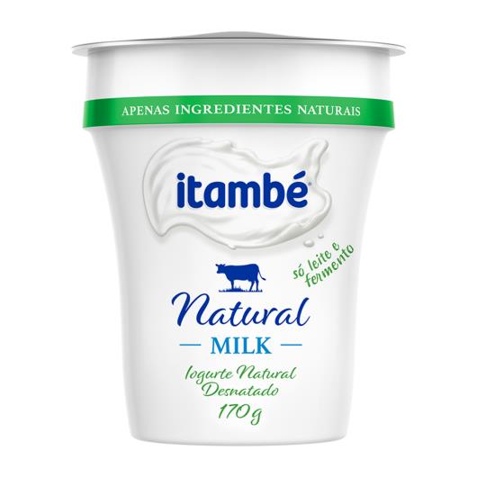 Iogurte Desnatado Natural Itambé Milk Pote 170g - Imagem em destaque