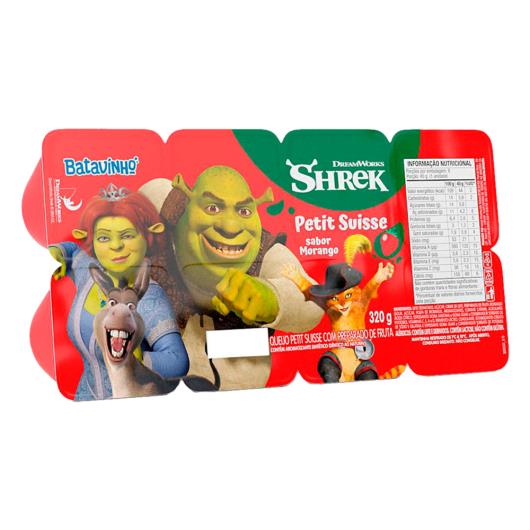 Queijo Petit Suisse Morango Shrek Batavo Batavinho Bandeja 320g 8 Unidades - Imagem em destaque